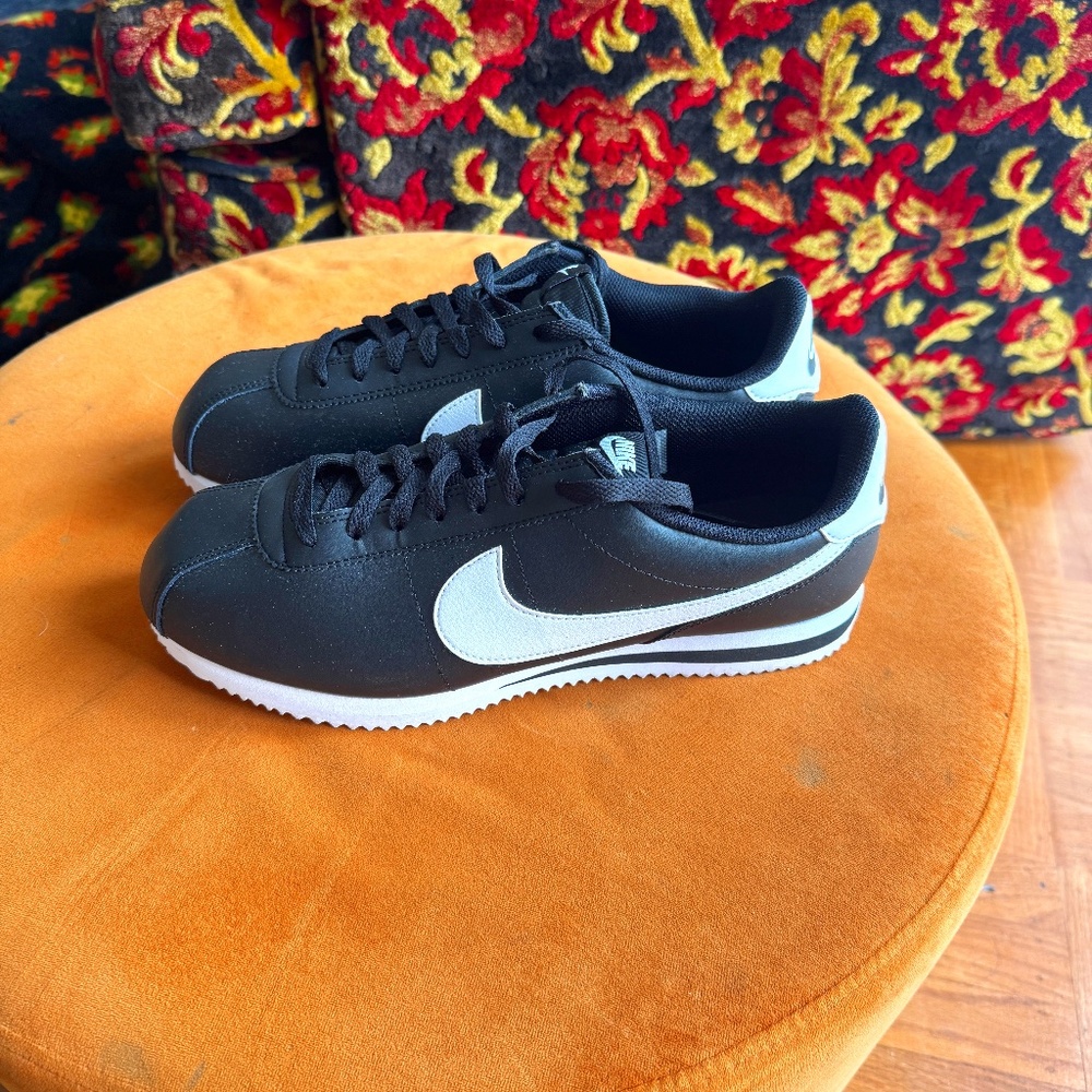 Nike Black and White Cortez Sneakers
